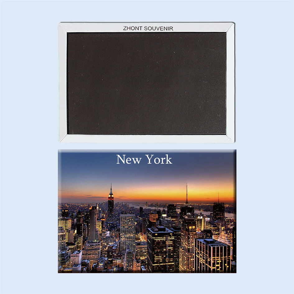 

Travel souvenirs New York City beautiful night USA 22998 Magnetic refrigerator