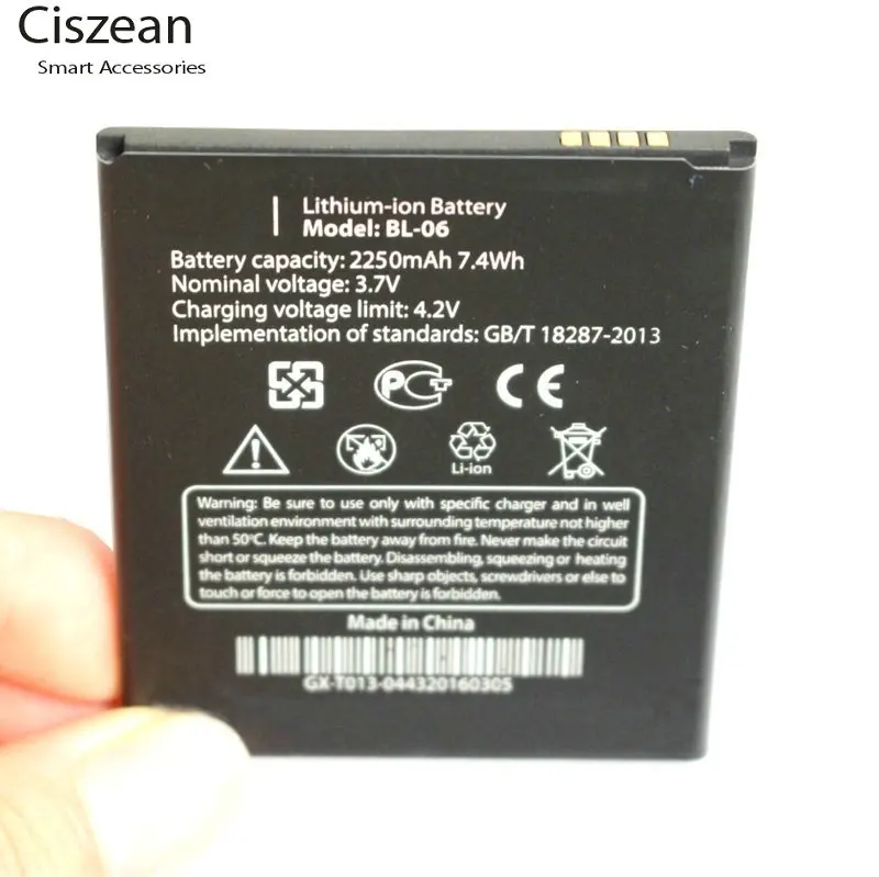 10pcs/lot 2250mah 7.4wh 3.7vdc Bl06 Replacement Liion Battery For Thl