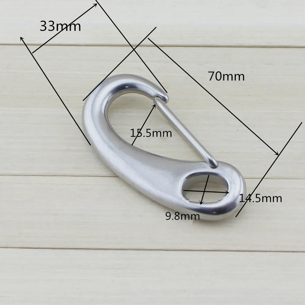 70mm 20pieces per lot Durable Silver Tone Egg Shape Spring Snap Hook