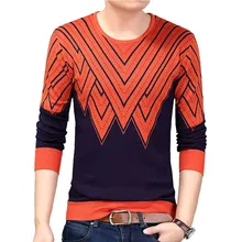 Новые осенние весенние повседневные мужские свитера модные пуловеры с длинными рукавами с круглым вырезом, облегающие вязаные мужские свитера