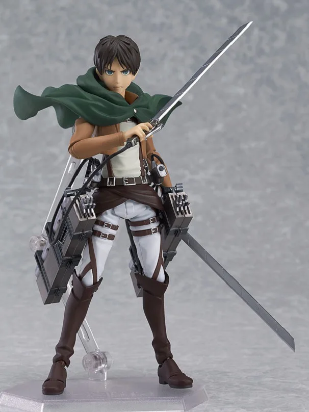 

Huong Anime Figure 14CM Attack on Titan Eren Jaeger Figma 207 PVC Action Figure Collection Model Toy Cartoon Doll Gift
