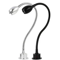 Modern LED Hose Wall lamp flexible 1W 3W bathroom mirror light Bedside Reading study sconces led luminaire lamps AC110V 220V 1