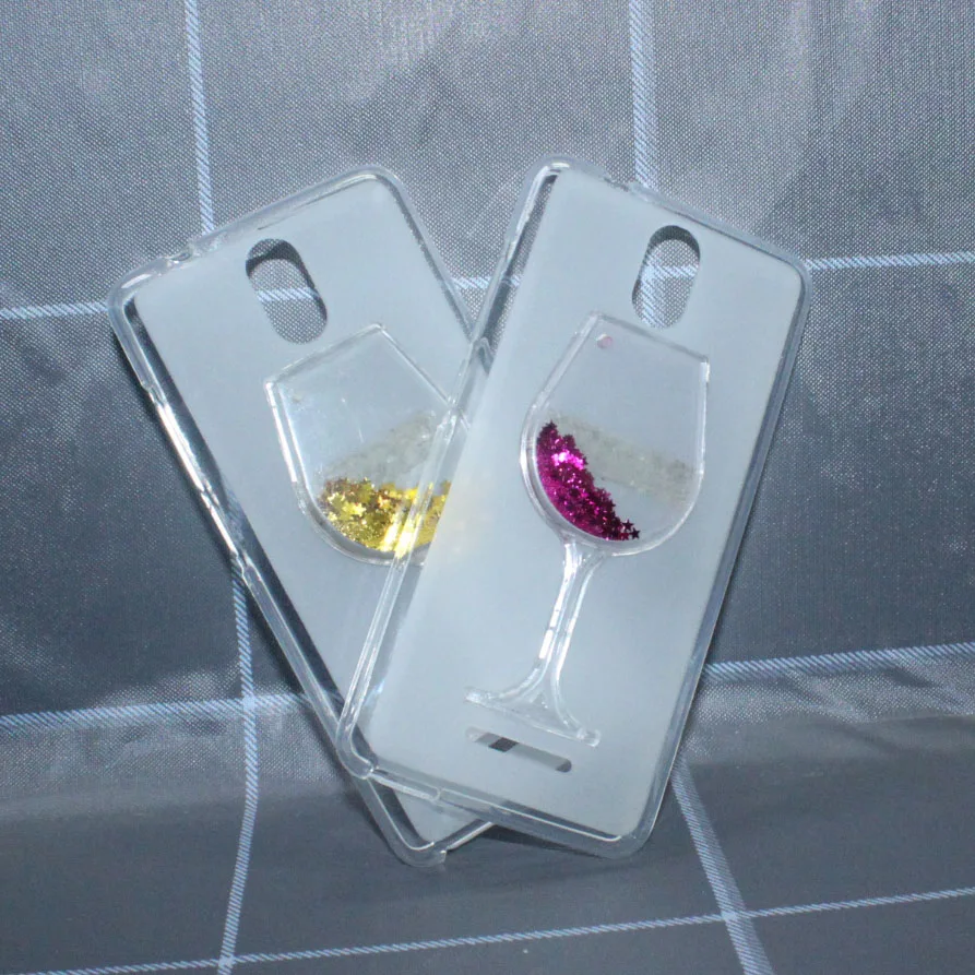 

Luxury Cute Red Wine Quicksand Phone Case Cover For Micromax Q421 Q 421 5.0" Original Soft TPU Cases Funda Para