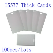 100 шт. 125 кГц RFID перезаписываемые карточки T5577 T5557 толщиной карты переписать Бесконтактный доступ управляющие карты
