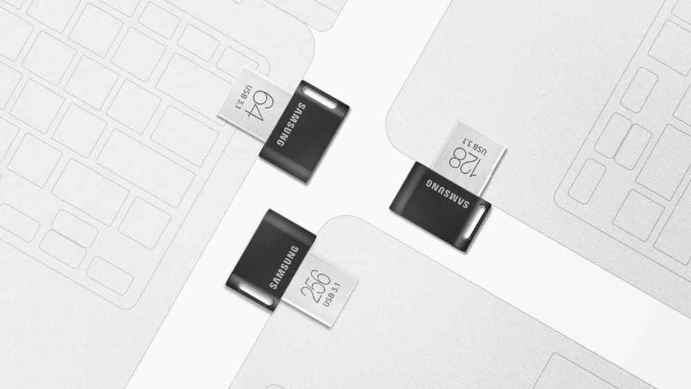 USB флеш-накопитель SAMSUNG FIT Plus 32 ГБ, 64 ГБ, 128 ГБ, 256 ГБ, флеш-накопитель USB3.1, крошечная карта памяти, запоминающее устройство, u-диск, мини флеш-накопитель