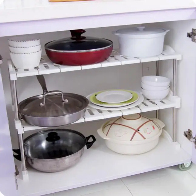 Multifunctional Stainless Steel Sink Shelf Kitchen Organizer