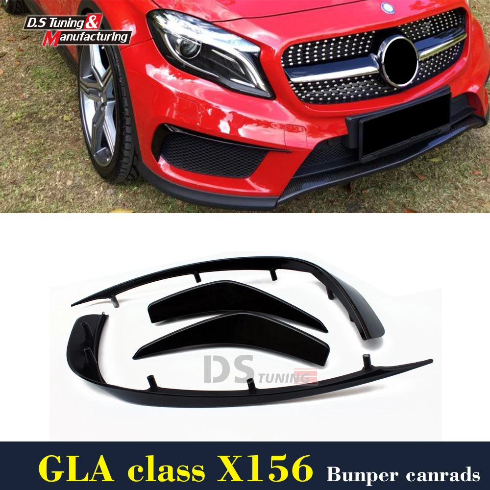 Mercedes X156 Front Bumper Canards For Benz GLA Class X156 With AMG