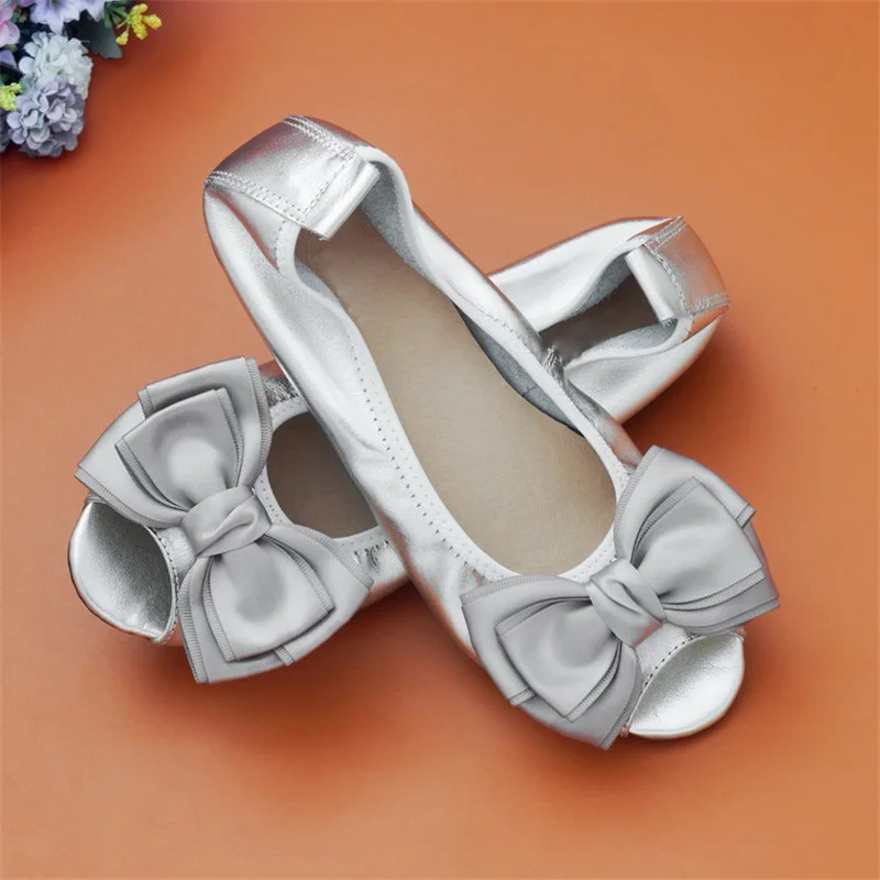 Silver Light Grey Bow