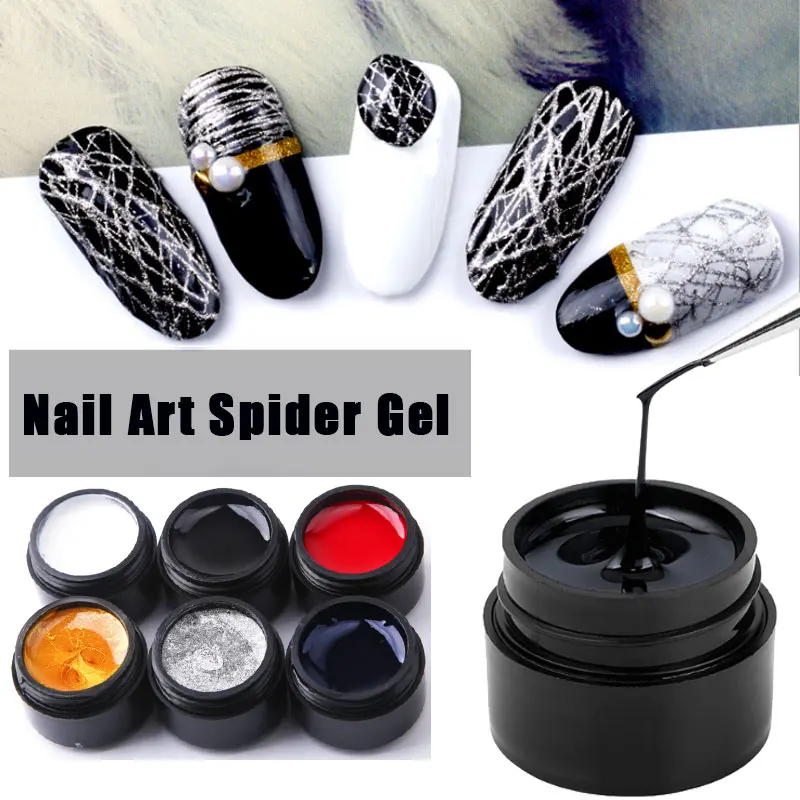 

8ml Spider Gel Nail Polish Web Painting Creative Nail Art UV Gel Wire Drawing Elasticity Point Line Soak Off Gel Spider Varnish