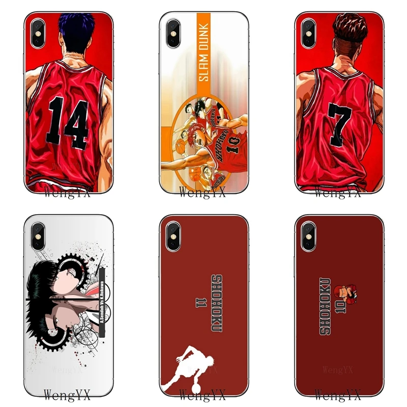 

japan anime slam dunk basketball TPU Soft phone cover case For Huawei Honor 4C 5A 5X 5C 6 Play 6X 6A 6C pro 7X 8 9 Lite V8 V10