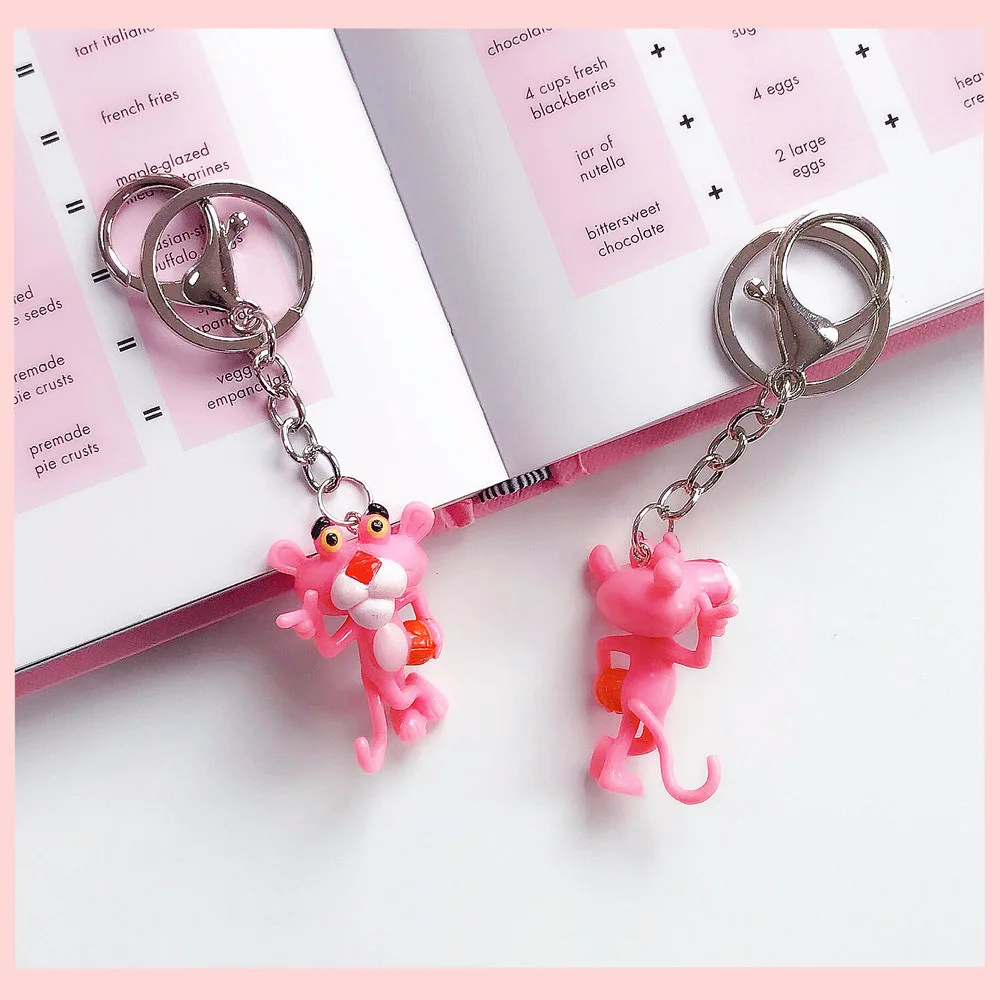 Мультфильм ComicPink пантера ключ пряжки 3D кукла цепи мешок кулон Офис Школьные принадлежности