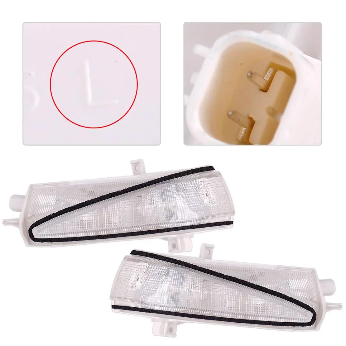 

DWCX 2Pcs Left Right Mirror Turn Signal Light Lamp 34300-SNB-013 34300SNB013 for Honda Civic FA1 2006 2007 2008 2009 2010 2011