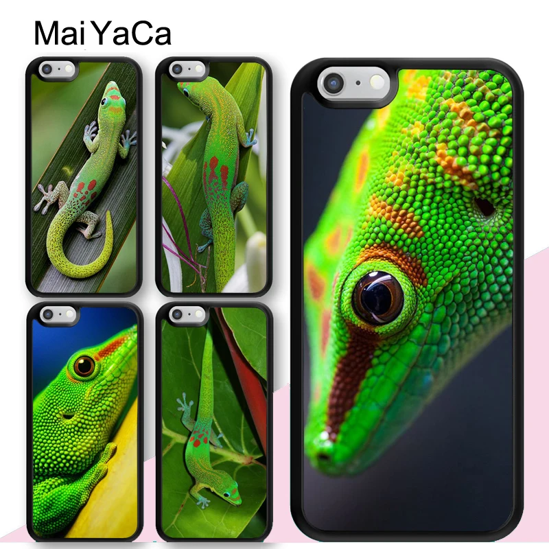

MaiYaCa Lizards Geckos Cute Style Soft Rubber Phone Cases For iPhone 6 6S 7 8 Plus XS Max XR 5S SE Back Cell Housing Cover