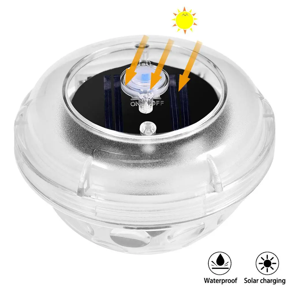 

RGB LED Underwater Light Solar Powered Pond Light Outdoor Swimming Pool Floating Party Decorative Light Led Landscape Lighting