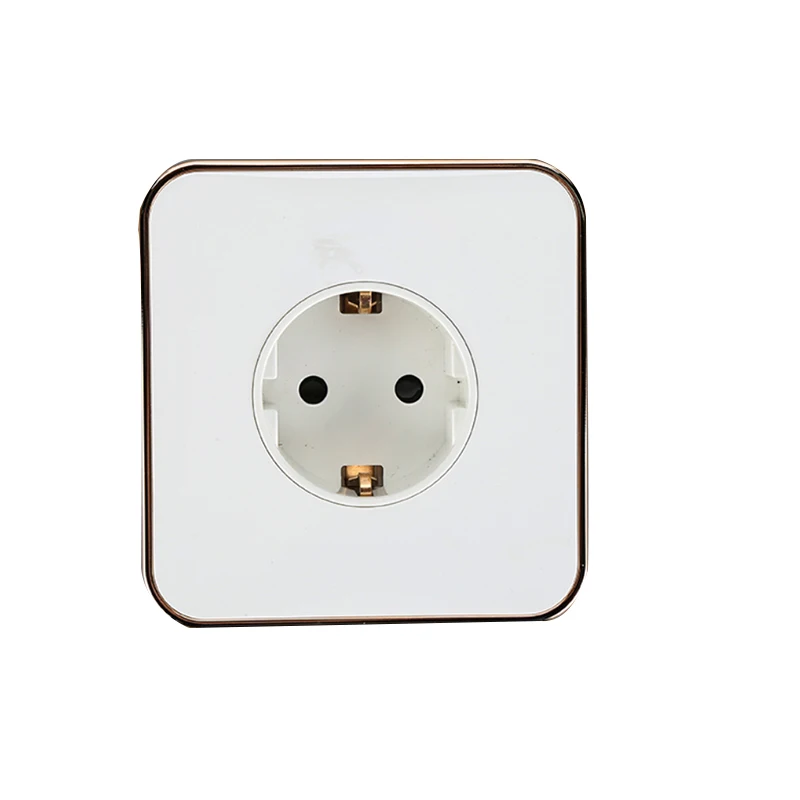 16A 220 V 250 50/60Hz ПК с гальваническим покрытием Европейская розетка Панель PC задняя