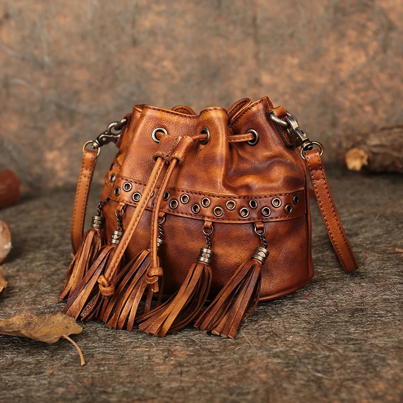 

Women's Shoulder Sling Bags 2018 New Arrival Handmade Genuine Leather Purse Handbags Colorful Small Lady Messenger Luxury Bags