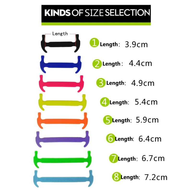 Adult Athletic No Tie Shoe Lace Elastic Silicone Shoelaces Running Waterproof Elastic Rubber Tie-free Shoe Lace