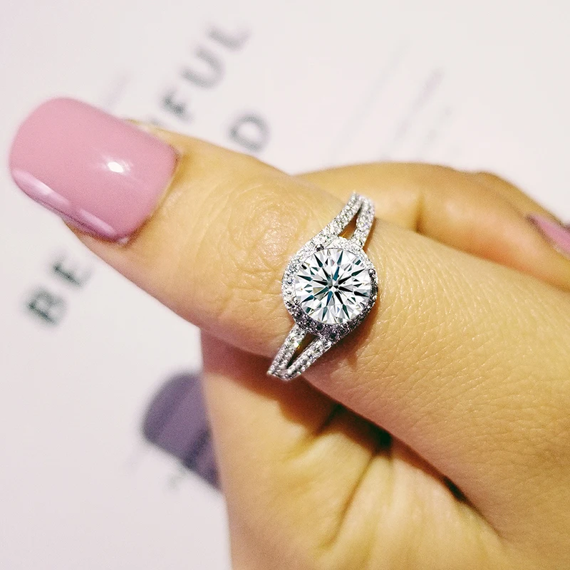 

Solid Real rings rings for women wedding engagement Gothic jewelry R1091