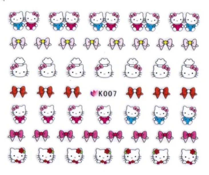 Nail sticker shop sell free shipping hello kitty K series hello kitty