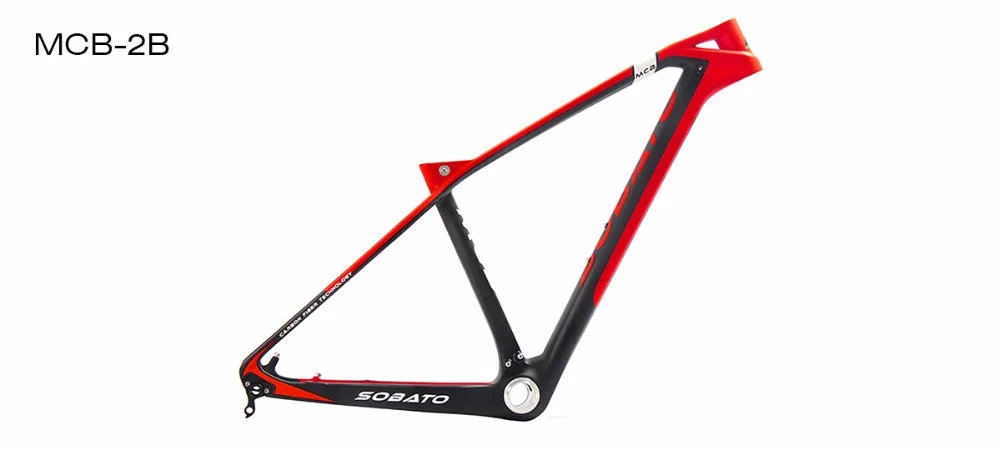 SOBATO 27,5 er MTB горный велосипед рама внутренний кабель Frameset велосипедная углеродная рама Bsa 14,", 16, 17,5", 19"