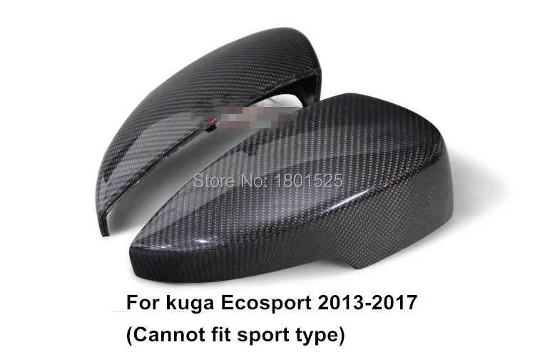 Углерода волокно сменных заднего зеркала Чехлы для мангала модификации автомобиля ford focus kuga Ecsport край mondeo Taurus Escort Fiesta