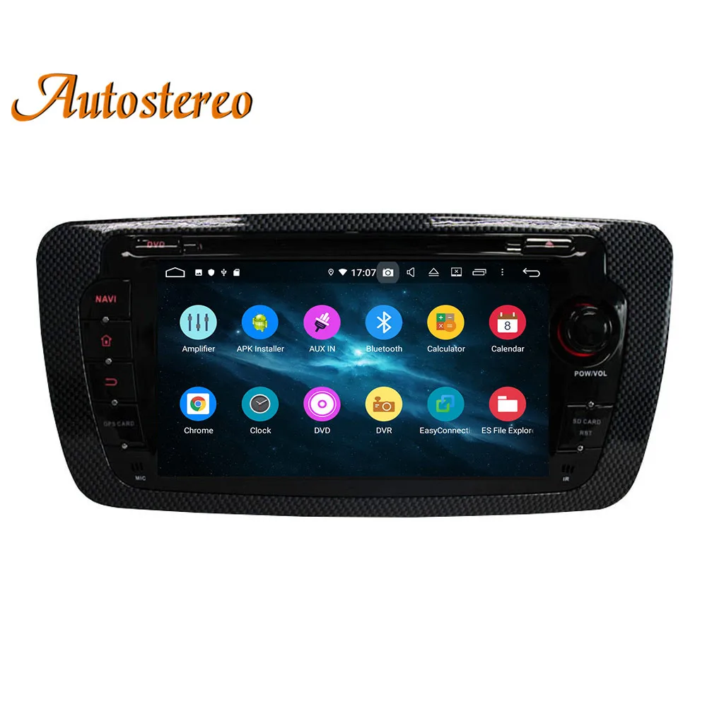 Clearance DSP Android 9 Car DVD player car GPS Navigation For SEAT IBIZA 2009-2013 color flower stereo multimedia headunit auto carpad IPS 4
