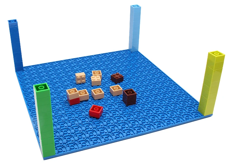 wooden stacking blocks Double-sided Base Plates Plastic Small Bricks Baseplates Compatible classic dimensions Building Blocks Construction Toys 32*32 wood blocks for crafts