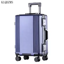 KLQDZMS PC 20/24 дюймовые новые модные сумки на колёсиках бренд высокого качества Дорожный чемодан на колесах