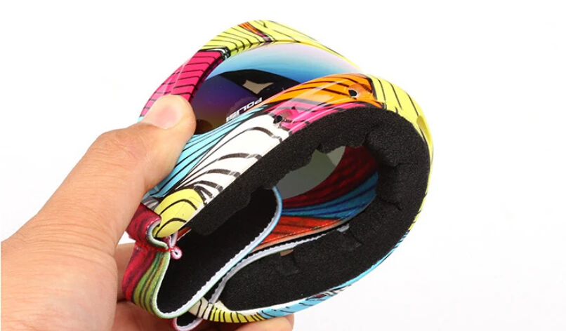 Polisi invierno niños esquí snowboard goggles niños Niños Niñas nieve al aire libre Gafas gafas UV400 anti-fog snowmobile esqui gafas
