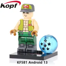 50 шт. KF581 строительные блоки Dargon Ball Z цифры Android 13 Ефесянам сына Гоку Коллекция деталек действия для Детский подарок игрушки