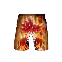 Пляжные шорты с 3D принтом Dragon Ball для мужчин; модные шорты; Лидер продаж года; Повседневная Уличная одежда; модные летние шорты