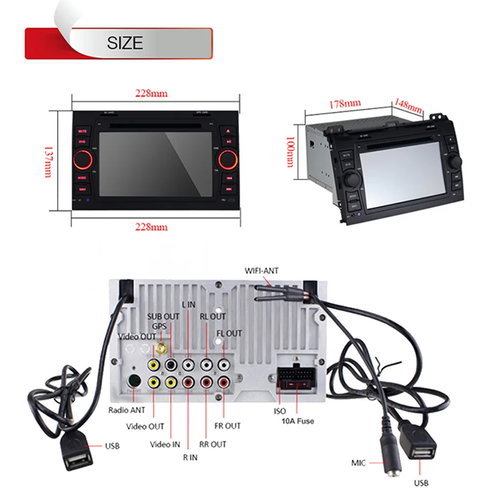 Best New 7" Quad Core Car Stereo Radio GPS Navigation Android 8.1 Audio For Toyota Prado GPS Capacitive Touch Screen Radio With Maps 4