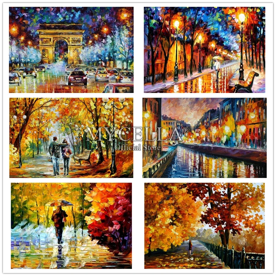 

Abstract Paris Diy Diamond Painting Full Round Diamond Rhinestones Cross Stitch Kit Diamond Embroidery Mosaic Needlework crafts