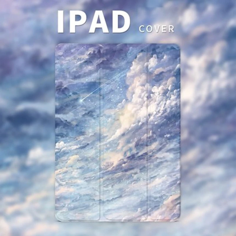 

Tablet Case for iPad Mini 1 2 3 4 Slim Magnetic Cover for iPad Pro 2017 12.9 inch Tri-Fold Flip Case for iPad 2 3 4