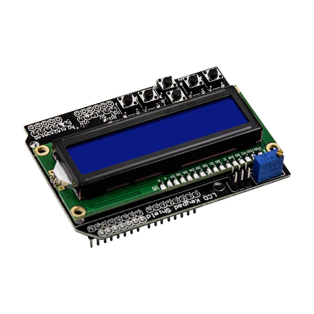 Купить lcd1602 плата расширения для ардуино, синий экран в интернет ...