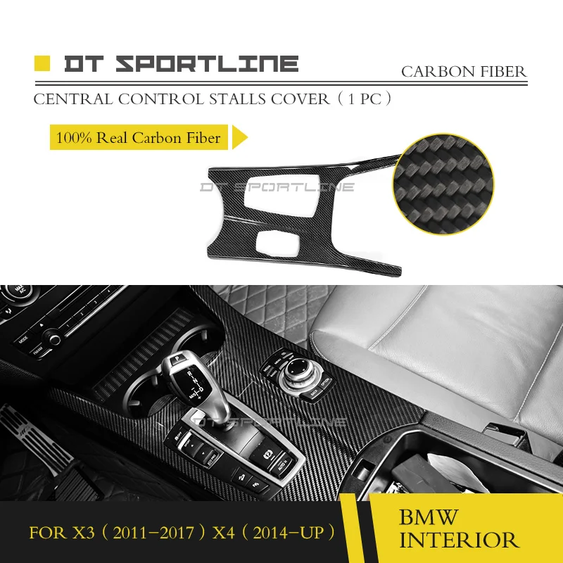 

Real Carbon Fiber material Car interior mouldings Door Panel Cover stripe trim Suitable For BMW F25 F26 2014 2015 2016