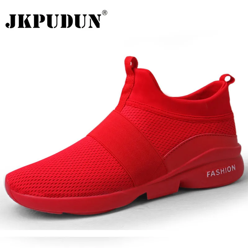 

JKPUDUN Summer Men Shoes Sneakers Designer Mens Trainers Luxury Male Casual Shoes Mesh Breathable Gym Shoes Zapatillas Superstar