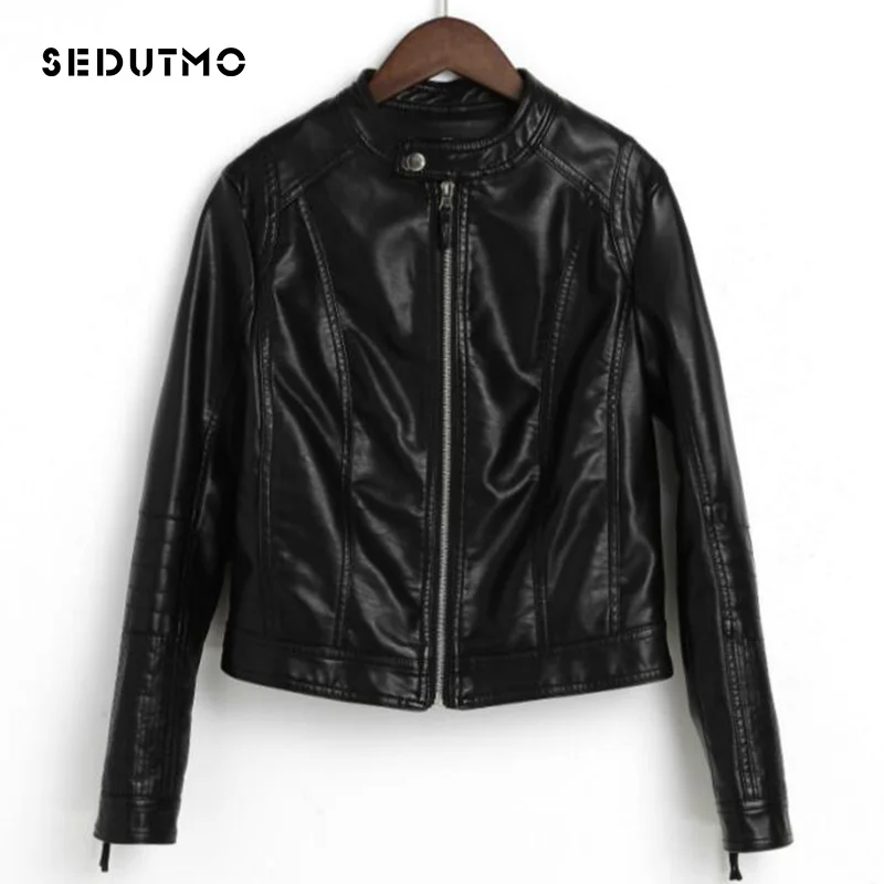 2018 New Spring Autumn Women Soft Faux Washed Leather