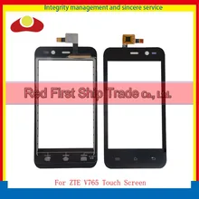 Высокое Качество 4.0 “Для ZTE V765M V765 Сенсорный Экран Датчик Дигитайзер Переднее Стекло Объектива Панель Черный Бесплатная Доставка Код отслеживания