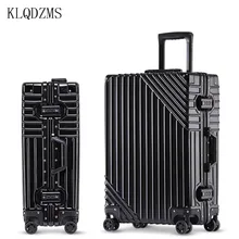 Klqdzms mala de bagagem, universal para viagem, 20/24/26/29 polegadas + pc