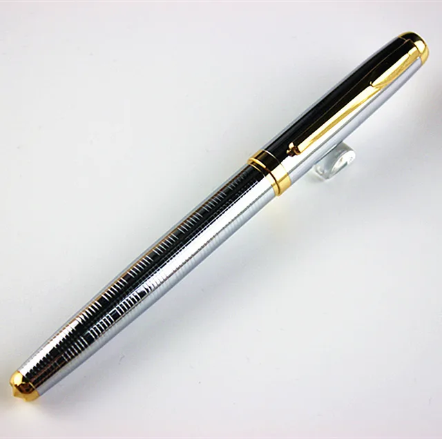 Special Price Luxury classic roller ball pen super design silver office supply writing pen wholesale gel pen