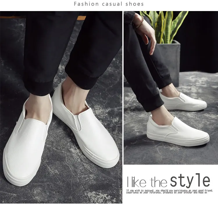 Mens Loafers Leather Sneakers White Shoes Lightweight Breathable Luxury Sneakers 2022 New Fashion Young Men Casual Loafer Shoes Mens Loafers Leather Sneakers White Shoes Lightweight Breathable Luxury Sneakers 2022 New Fashion Young Men Casual Loafer Shoes