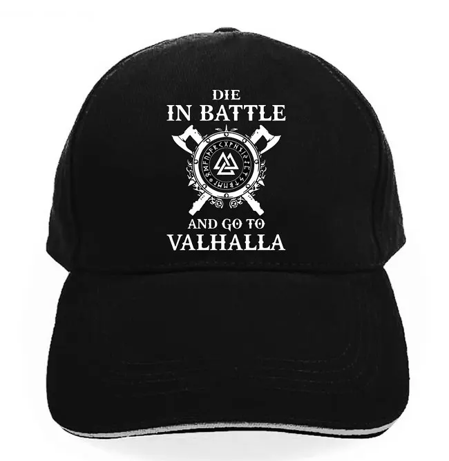 style 1 Odin Vikings Die In batch And Go To Valhalla men wo мужские шапки хип хоп гольф солнцезащитный козырек Уличный Скейтборд casquette - Цвет: style 1