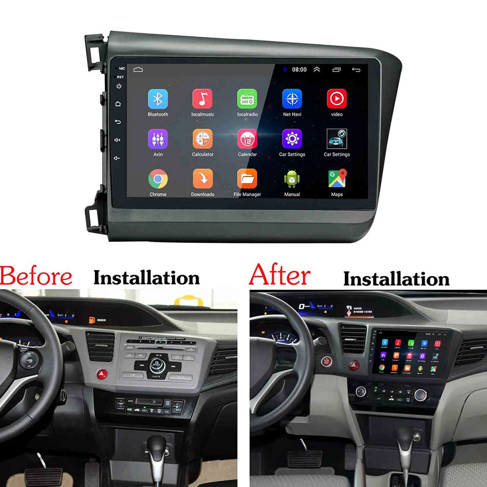 2 din Android 8 1 г + 16 автомобильный Радио стерео 9 "сенсорный экран GPS Bluetooth Wi Fi x 600 1024 USB