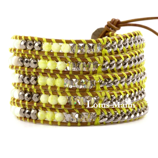 Us 45 05 Lemon Stone Pyrite Pearl S Chain Leather Cord Bracelet Neon Yellow Star In Charm Bracelets From Jewelry Accessories On Aliexpress Us 45 05 Lemon Stone Pyrite Pearl S Chain Leather Cord Bracelet Neon Yellow Star In Charm Bracelets From Jewelry Accessories On Aliexpress