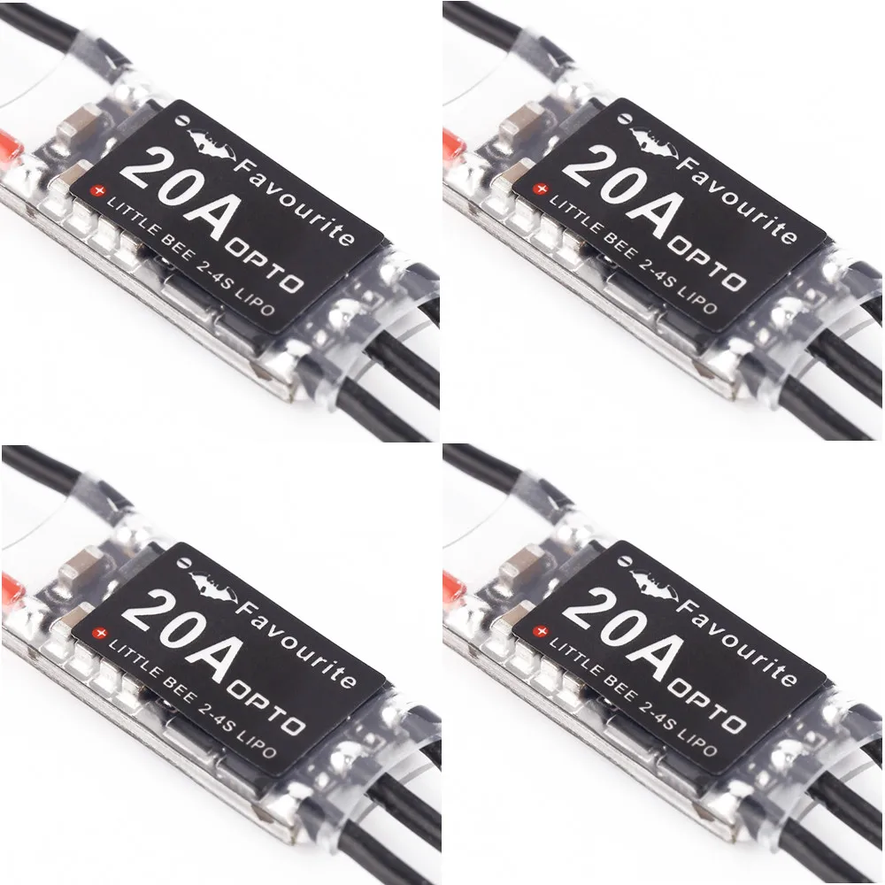 

LittleBee Little Bee 20A ESC BLHeli OPTO 2-4S Supports OneShot125 For ZMR180 Quadcopter Rc 4 Axis Multicopter 4Pcs /lot