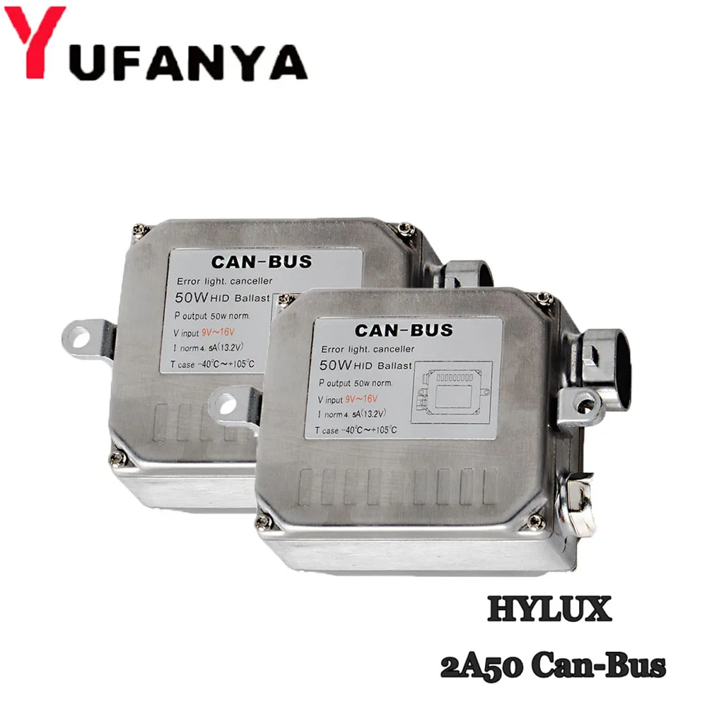 

2pcs 50W HID xenon ballast for Hylux 2A50 canbus Ballast fit for universal car model use h1 h4 h7 h11 xenon bulbs hid retrofit