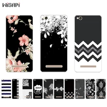 Силиконовый для Xiaomi Redmi 4 Pro Чехол для телефона для Redmi 4A 4X корпус прозрачный для Hongmi 4 4S бампер черный и белый узор