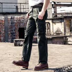 Новые Брендовые мужские брюки-карго дизайнерские модные мульти-карманные комбинезоны большого размера 100% хлопок мужские повседневные