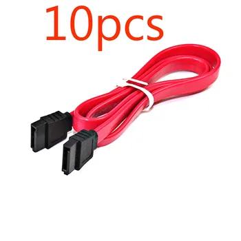 

10pcs 1.6feet 1.6ft Serial SATA ATA RAID DATA HDD Hard Drive Signal Cable c06